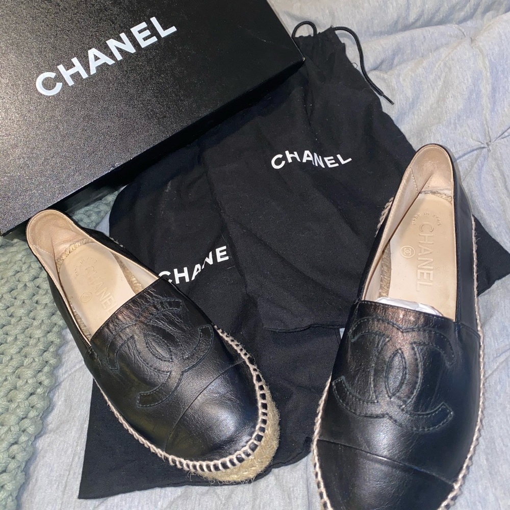 Chanel Espadrilles- Size 5- comes with box and dust bags